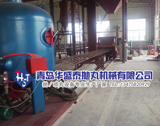 3米鋼板立式拋丸除銹生產線的設計