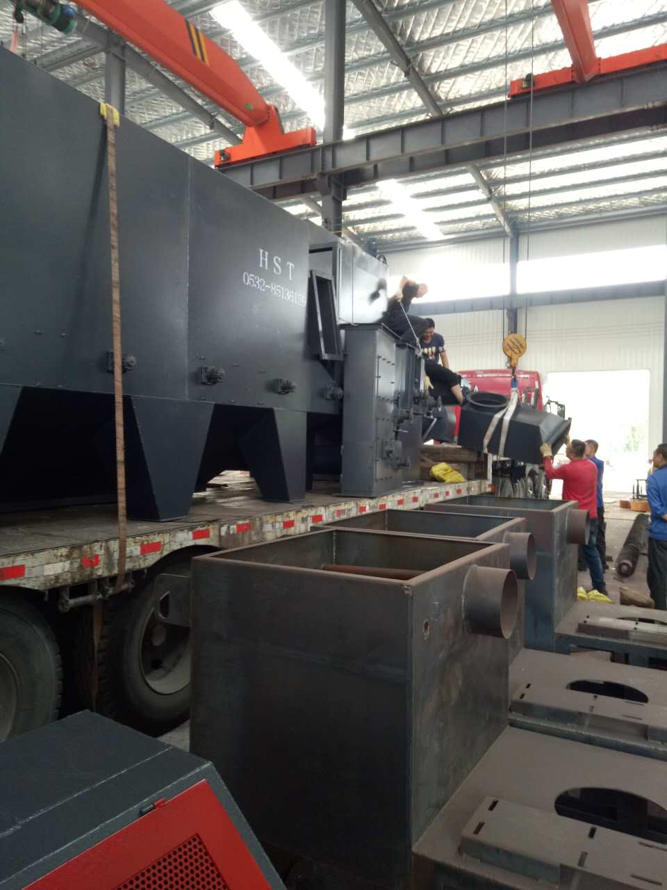 發往山東龍口6925通過式拋丸機