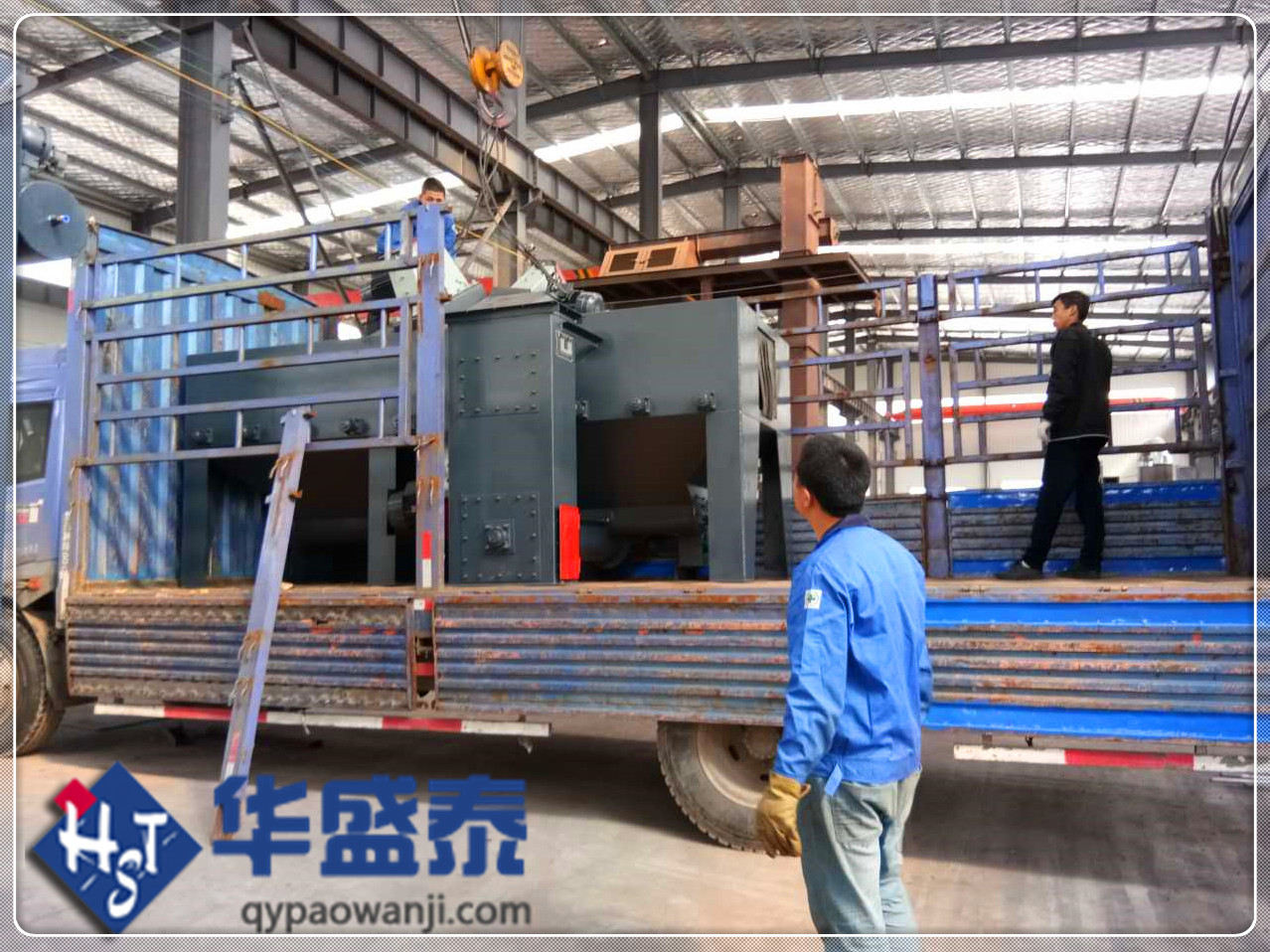 發往山東淄博6925拋丸機發貨現場圖