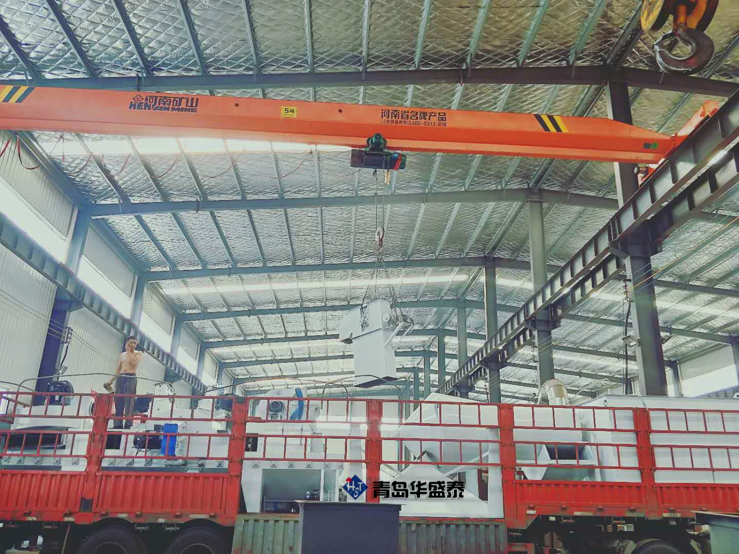 發往大連石材拋丸機發貨圖