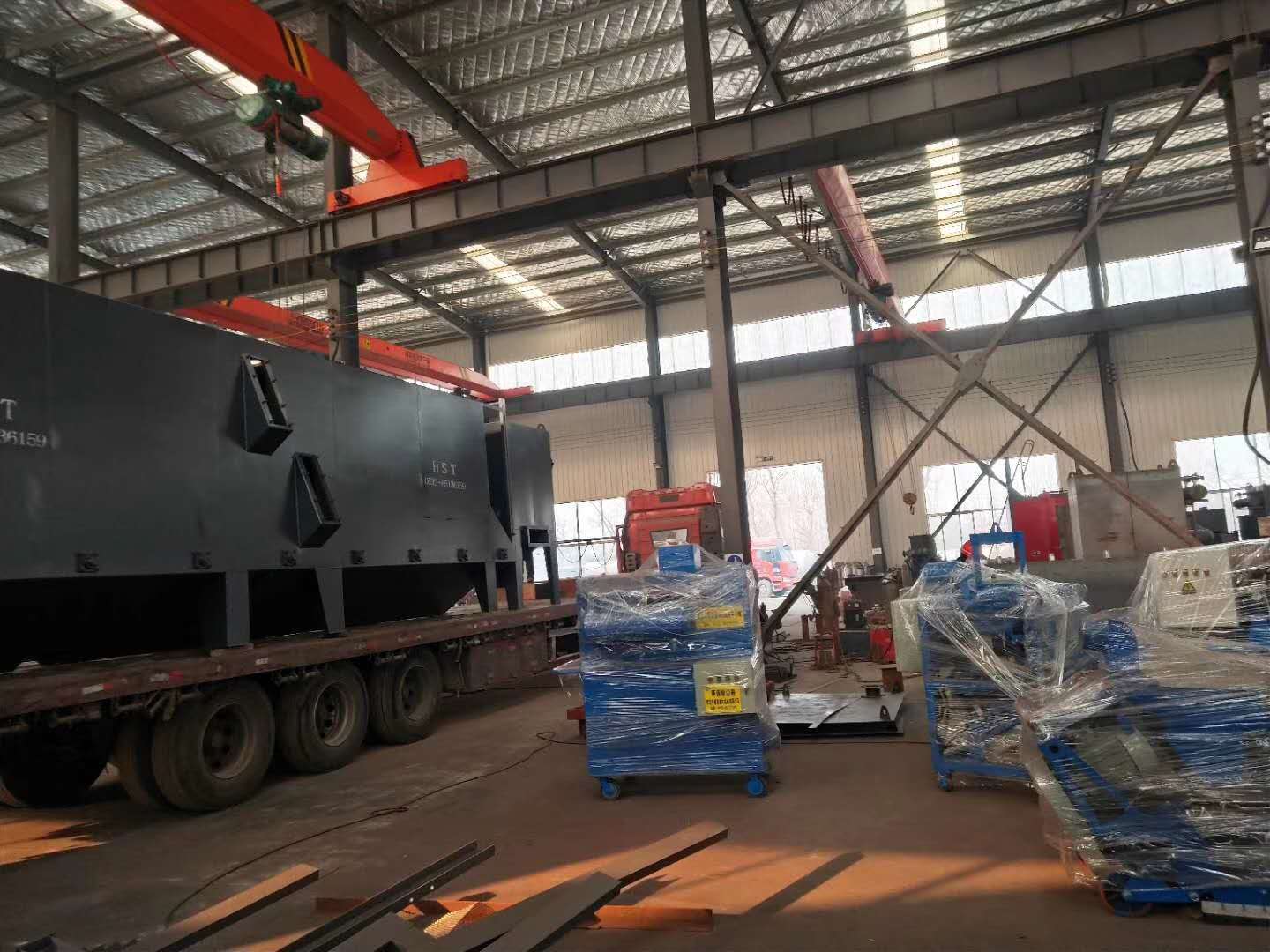 型鋼拋丸機(jī)/路面拋丸機(jī)/儲(chǔ)油罐體拋丸機(jī)發(fā)往山西 型鋼拋丸機(jī)/路面拋丸機(jī)/儲(chǔ)油罐體拋丸機(jī)發(fā)往山西