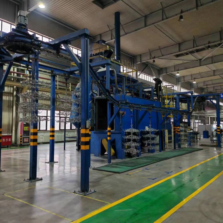 拋丸機基礎坑圖_工地拋丸機_挖掘機拋丸機