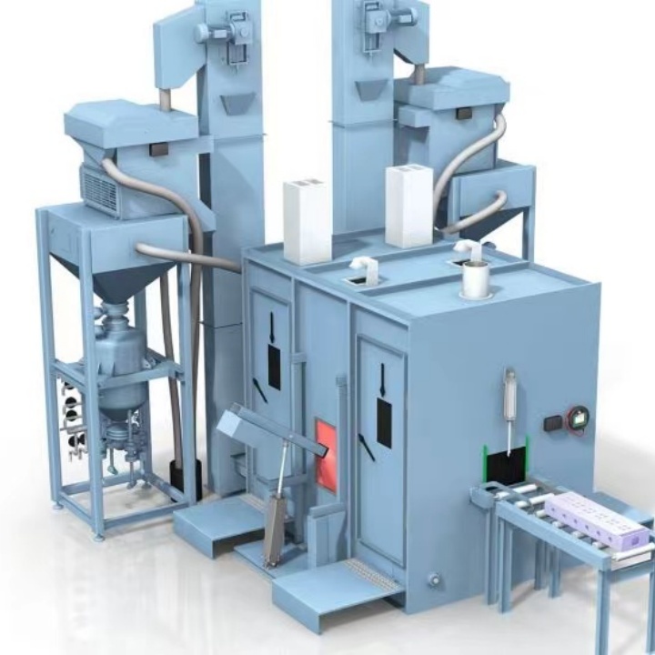 鋁件打砂清理機(jī)_鋁清理砂機(jī)打孔視頻_鋁合金打砂機(jī)