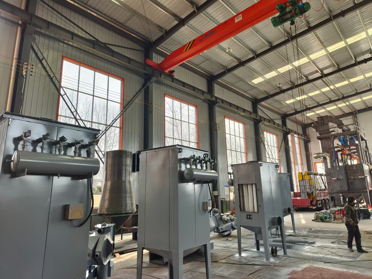 型鋼除銹機_鋼網帶除銹機_鋼管除銹機