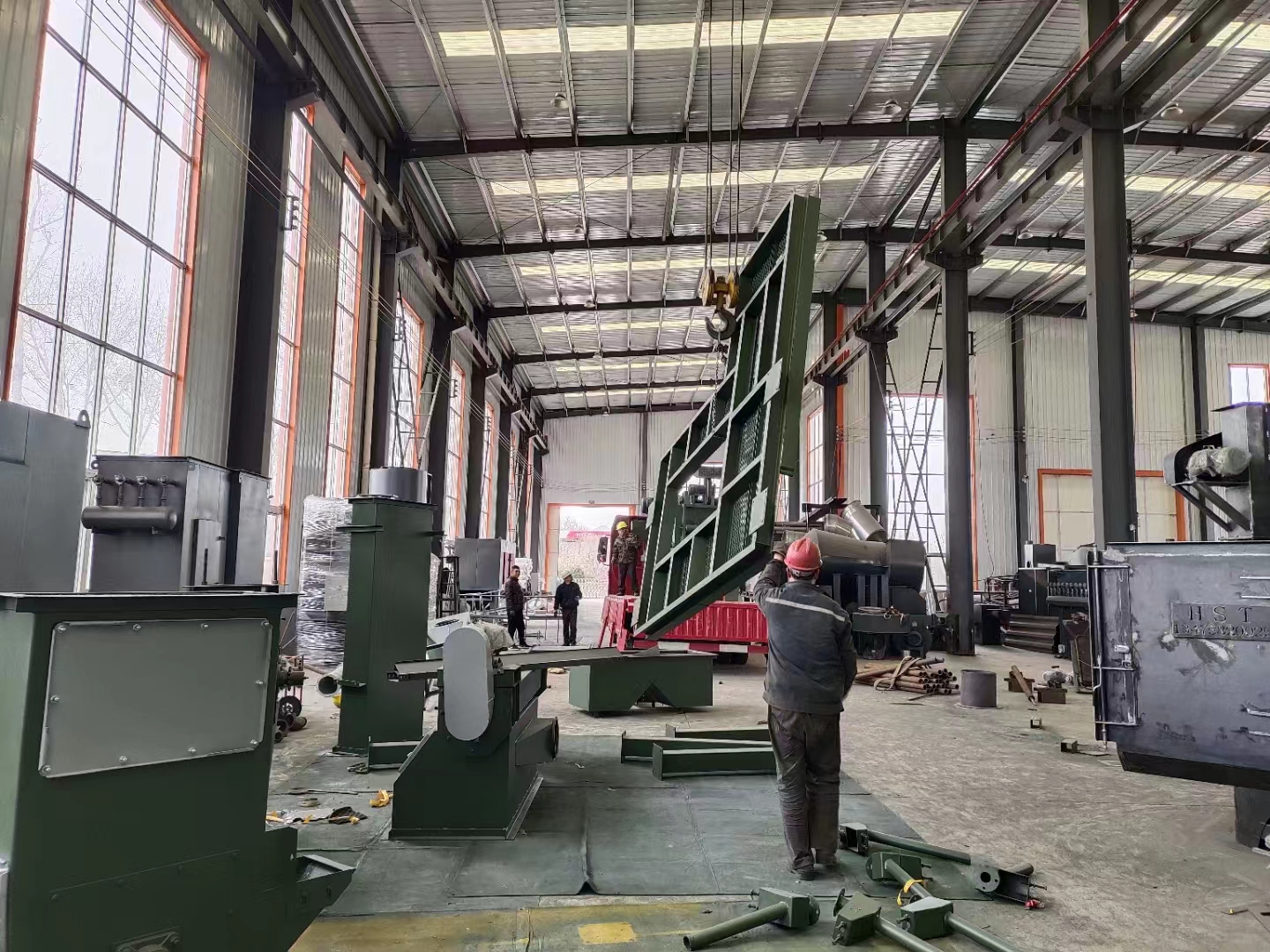 連續懸鏈打砂清理機_鏈條除砂機_鏈條式除砂機