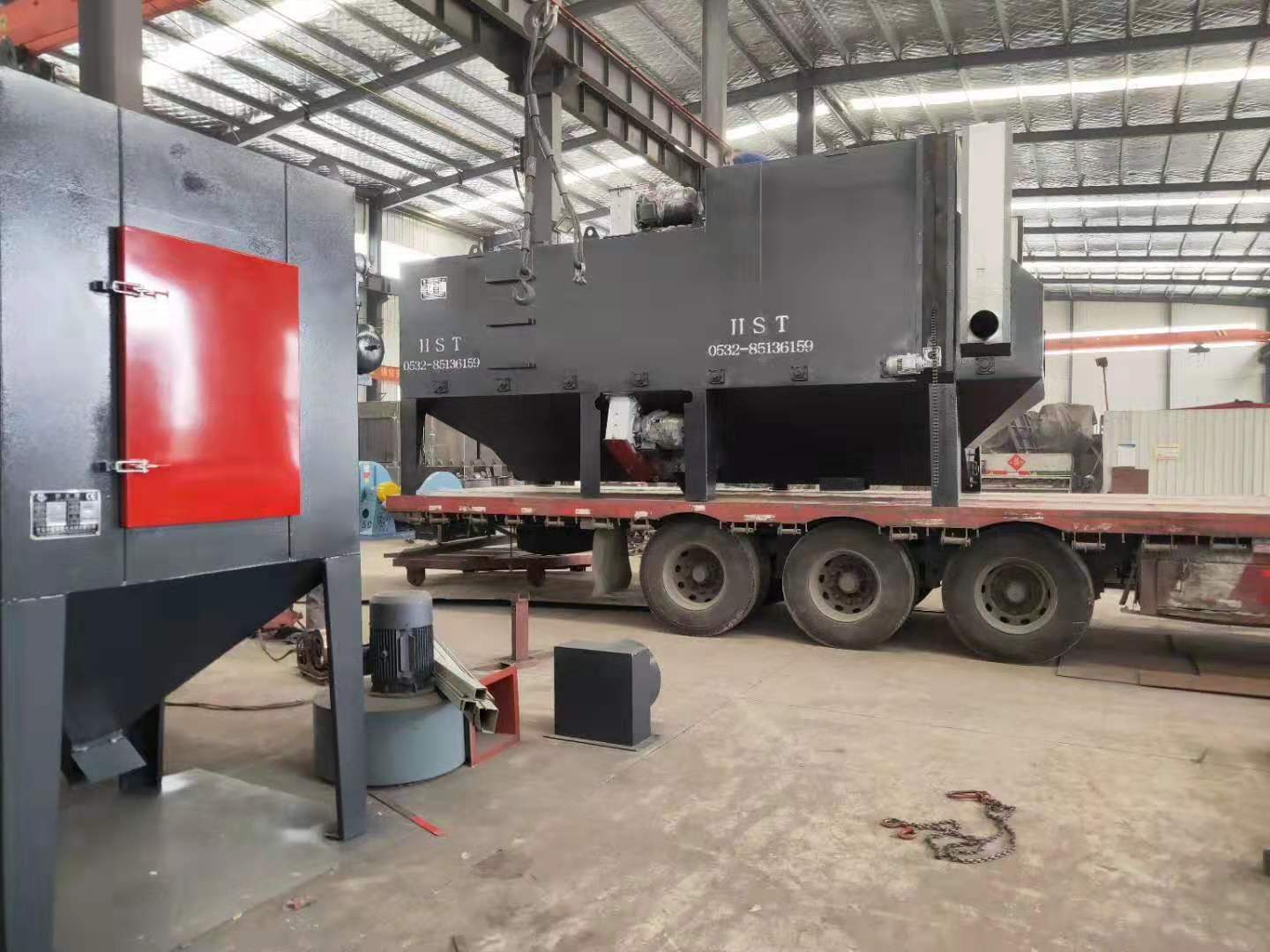 綏化市吊鉤式噴砂機_綏化市吊鉤式拋丸機_綏化市吊鉤式拋丸除銹清理機_綏化市吊鉤式噴丸設備提高板材的預加工質量？